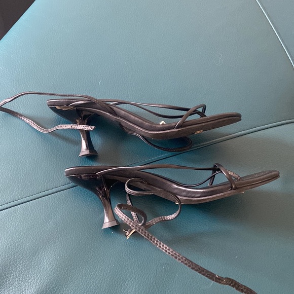 Jeffrey Campbell Black Strappy Heeled Sandals - Picture 2 of 5